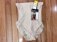 NWT Sears Slim Shape 45800 Hi-Waist Brief Sheer Shaping Nude Size Med C8-5