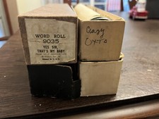 Vintage QRS Perforated Player Piano Rolls Lot 4 Music Rolls Lot Anvil Chorus