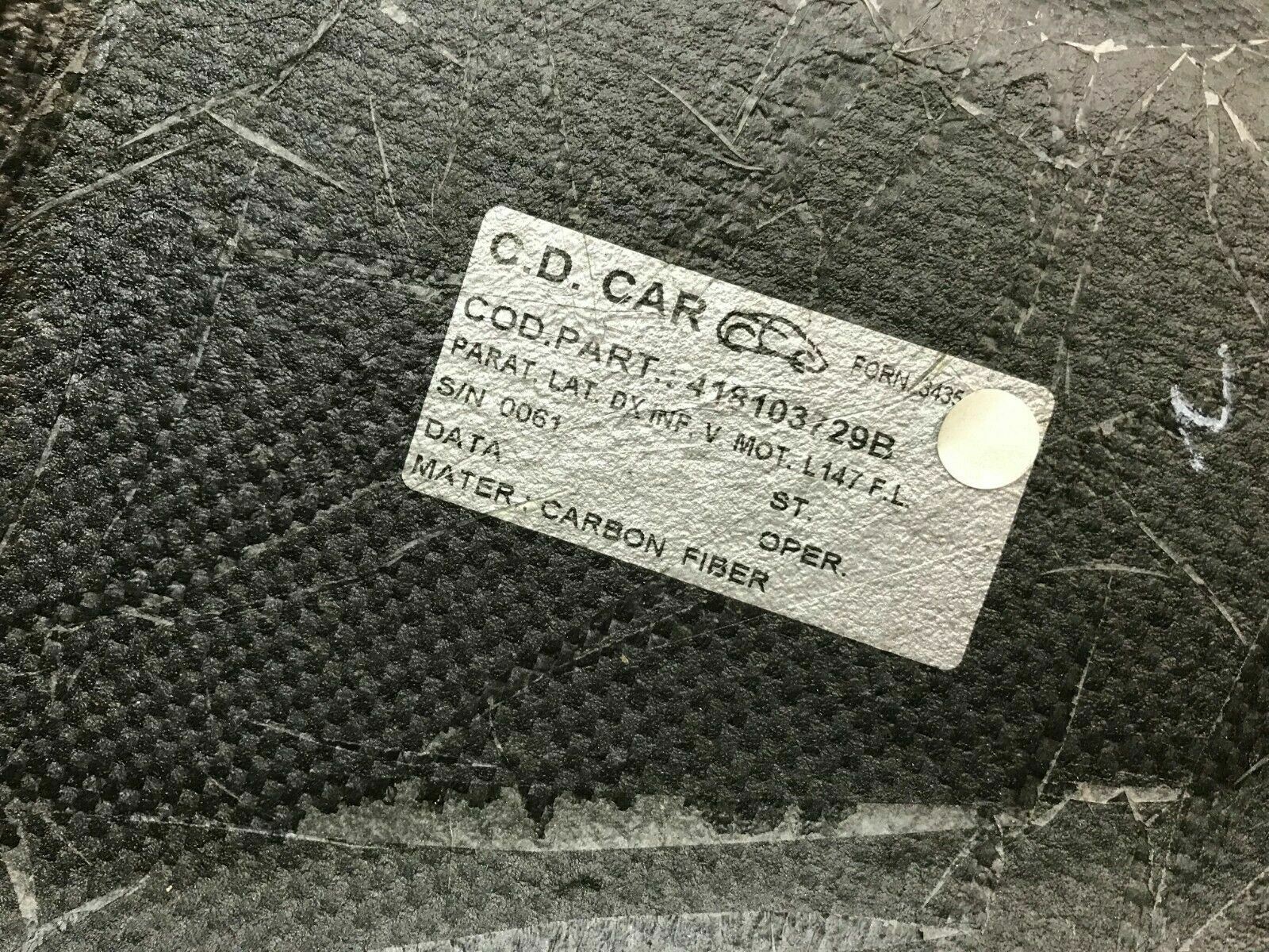 LAMBORGHINI MURCIELAGO LP640 RIGHT CARBON FIBER ENGINE BAY PANEL OEM 418103754B