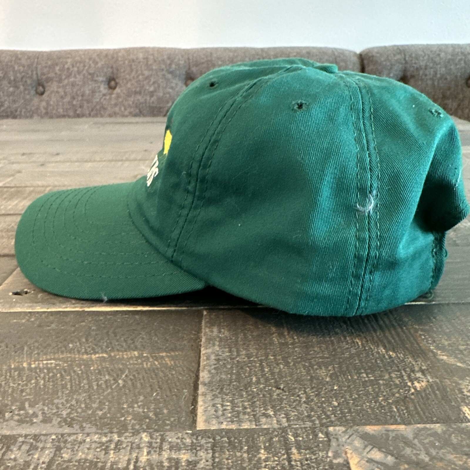 2002 Vintage Masters Hat Tiger Woods Win Year Green Adjustable American