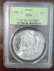 1881-S PCGS OGH MS64 MORGAN SILVER DOLLAR OLD GREEN HOLDER