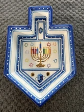 Rite Lite Ltd - Chanukah Draydel Tidbit Tray 18k Gold Collection & Accents