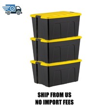 IRIS 94 Qt. Plastic Storage Bins with Lids, Stackable Storage Containers, Totes,