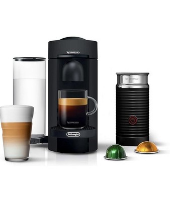 Nespresso Vertuo Plus Deluxe Coffee and Espresso Maker De'Longhi + Milk Frother