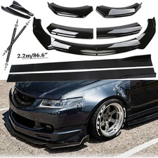 Front Bumper Lip Spoiler Side Skirts Rear Glossy Black For Acura Rsx Front Bumper Lip Spoiler Side Skirts Rear Glossy Black For Acura Rsx
