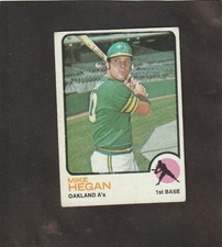 1973 Topps MLB # 382  Mike Hegan