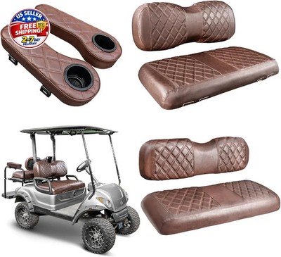 NOKINS Golf Cart Seat Covers for YAMAHA/G29/Drive2, Vinyl Front&Rear Seat Cover