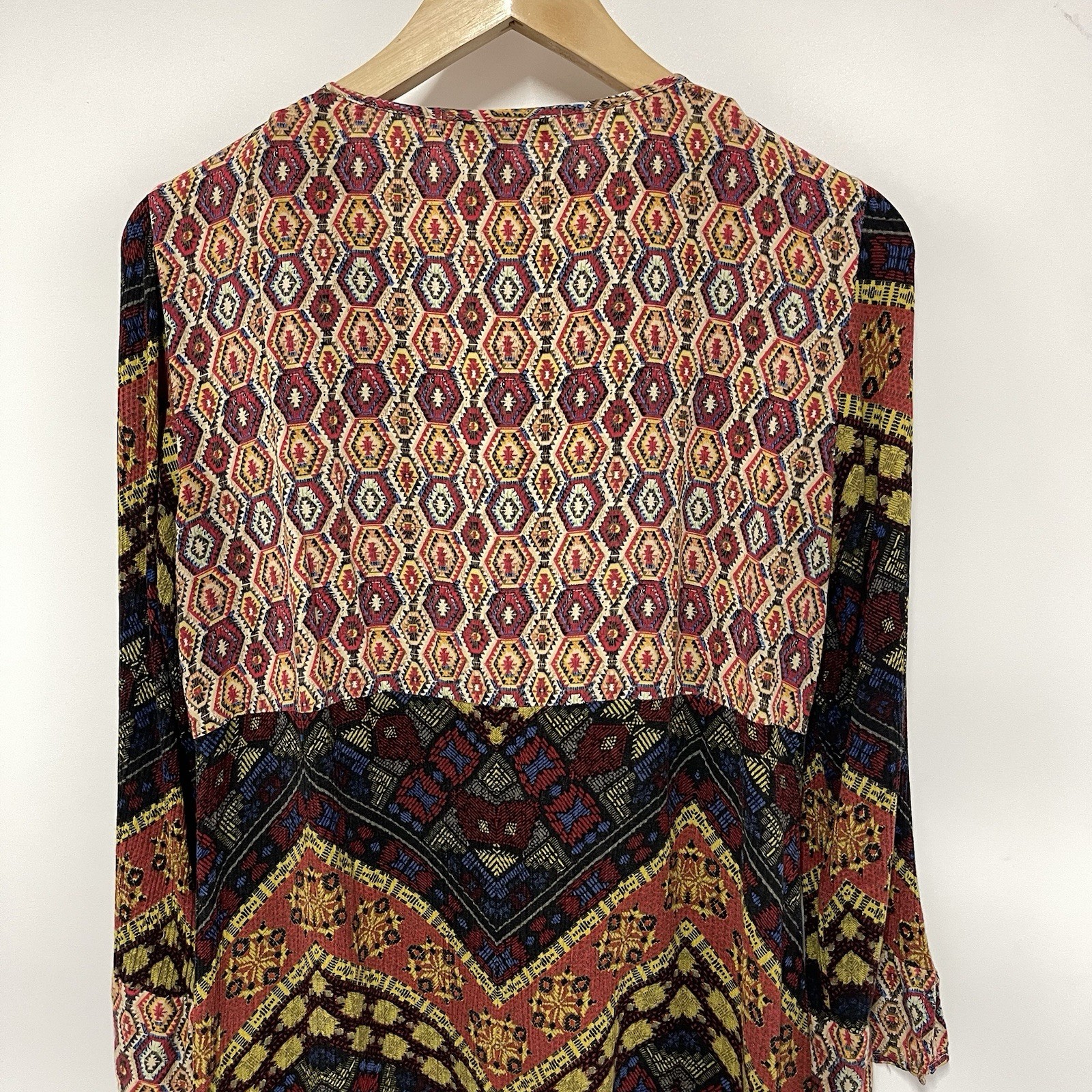 Figueroa & Flower Patchwork Geometric Tunic Top -… - image 10
