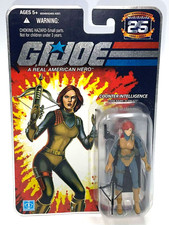 2007 Hasbro GI JOE 25th Anniversary SCARLETT 3.75  Action Figure MOC Sealed