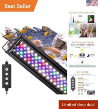 Waterproof 18W Fish Tank Light with Extendable Bracket Luxurious Color Range