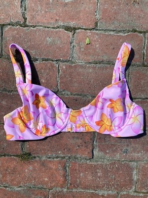 Moana Bikini Sunny Hunny Floral Bra Top Size L - NWT