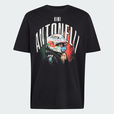 Mercedes AMG F1 2026 Official Adidas Teamwear Kimi Antonelli Graphic T-Shirt Tee