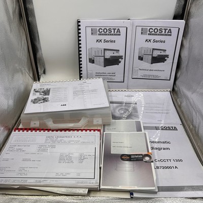 Lot of COSTA LEVIGATRICI Sanding Machine KK KK8 Manuals