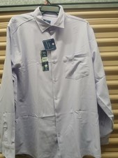George Performance Dress Shirt NWT Men's Size XL Purple Cloud