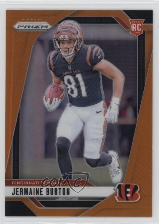 2024 Panini Prizm Rookies Orange Prizm 130/249 Jermaine Burton #350 Rookie RC