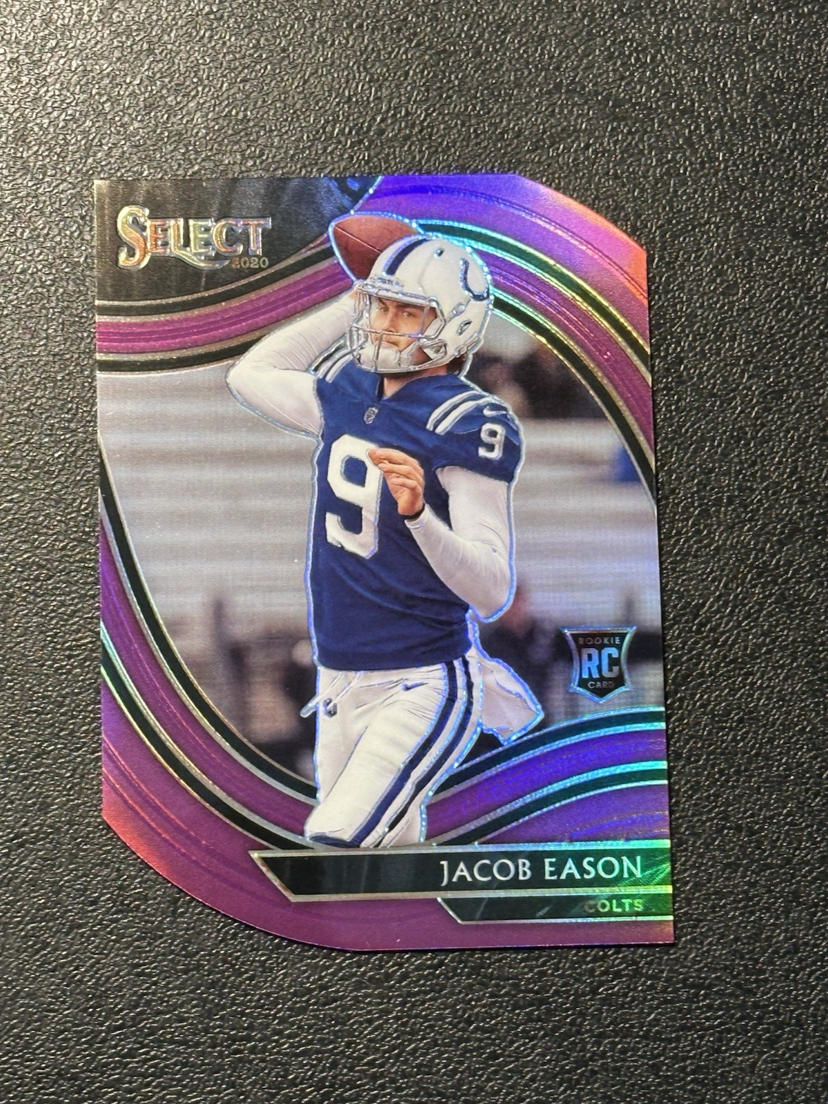 Jacob Eason 2020 Select Field Level Purple Prizm Die Cut RC Colts 348 PWE