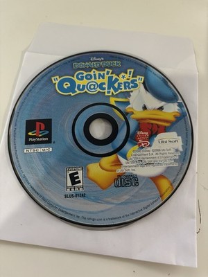 Donald Duck Goin Quackers PlayStation PS1 Game DISC ONLY Tested Working Disney