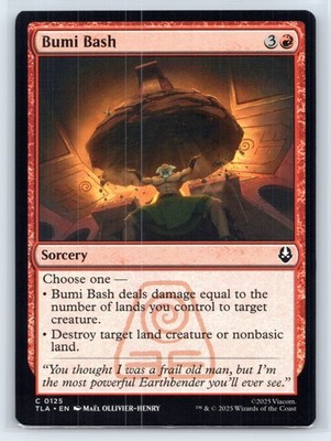 MTG NM Normal Bumi Bash 125 C Avatar: The Last Airbender