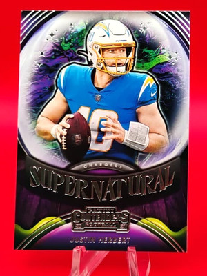 2021 Panini Contenders Football #SN-JHE Justin Herbert (Chargers) Supernatural