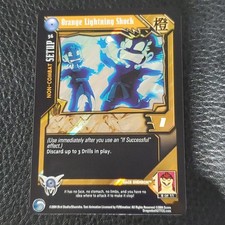 Orange Lightning Shock 56 Alt Foil Dragon Ball Z DBZ GT CCG Score Crimp