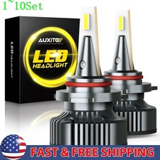 AUXITO 9012 LEDs Combo Bulbs Headlight High Low Beam Super White Durable 1-10Set