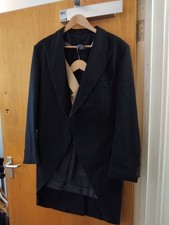 Neal & Palmer of Jermyn St London Black Morning Suit ,Stripe Trousers, Waistcoat