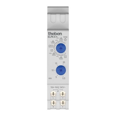 Theben 0060003 ELPA 6 Plus - Treppenlicht-Zeitschalter elektronisch, TLZ, Aussch