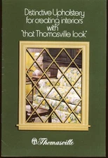 Thomasville Distinctive Upholstery brochure 1972