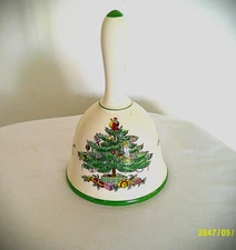 Vintage Spode Porcelain Christmas Tree Bell Made in England