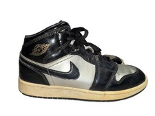 Air Jordan 1 Mid SE Black Metallic Gold Size-7Y Youth Kids Boys FZ3938 001