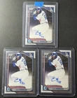 LOT OF 3 EMIL MORALES 2024 BOWMAN CHROME #CPA-EM AUTO 1ST PROSPECT DODGERS D