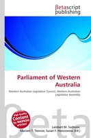 Lambert M. Surhone (U. A.) | Parliament Of Western Australia | Taschenbuch