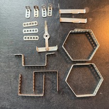 Vintage AC Gilbert Erector Set Parts Structural Parts Lot of 16