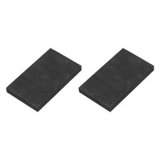 2 x Rectangle Graphite Block Disk Ingot High Purity Electrode Plate 50x30x5mm