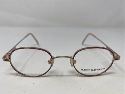 Mario Martinelli ANNIE C3 40-17-125 Pink Demi Full Rim Eyeglasses Frame HT23