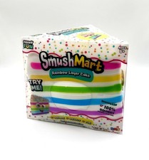 VIRAL Squishy Rainbow Layer Cake JUMBO SQUISHY 5 Smush Mart RMS USA Crazy Fun