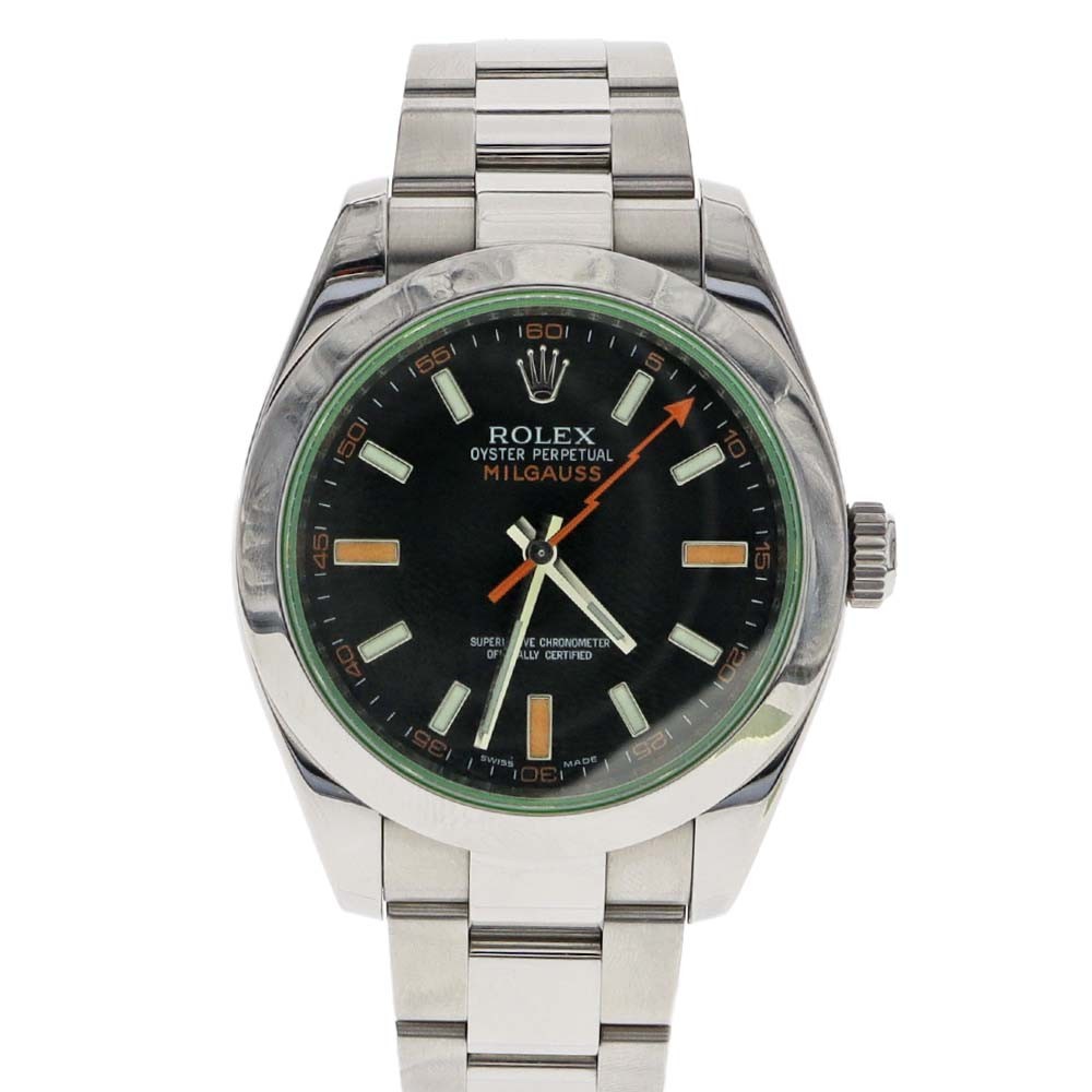 Rolex Milgauss 116400GV Stainless Steel Diamond 40.0mm Box and Papers #KNW1646