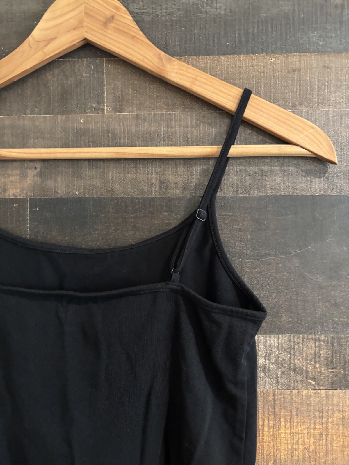 Gap Closeknit Basic Cami Adjustable Black Size Sm… - image 3