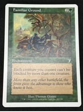 Magic the Gathering MTG Familiar Ground Green Core Set 7th Edition Uncommon