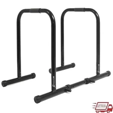 Adjustable Dip Stand Dip Station Body Press Bar Portable Fitness Gym Equipment