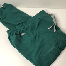 FIGS Yola Scrub Pants Women s Medium Green Technical Collection Cargo