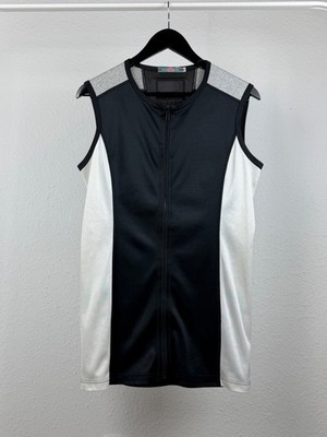 Marithe Francois Girbaud Limited Edition Black Zip Up Archive Tech Running Vest