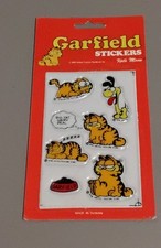 1978 Puffy Garfield Stickers 6 Pack