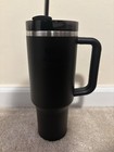 Stanley Quencher H20 Tumbler 40oz Black Stainless Steel Insulated Water Cup
