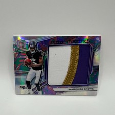 2019 Panini Spectra Monumental Materials Psychedelic Marquise Brown #9 /5