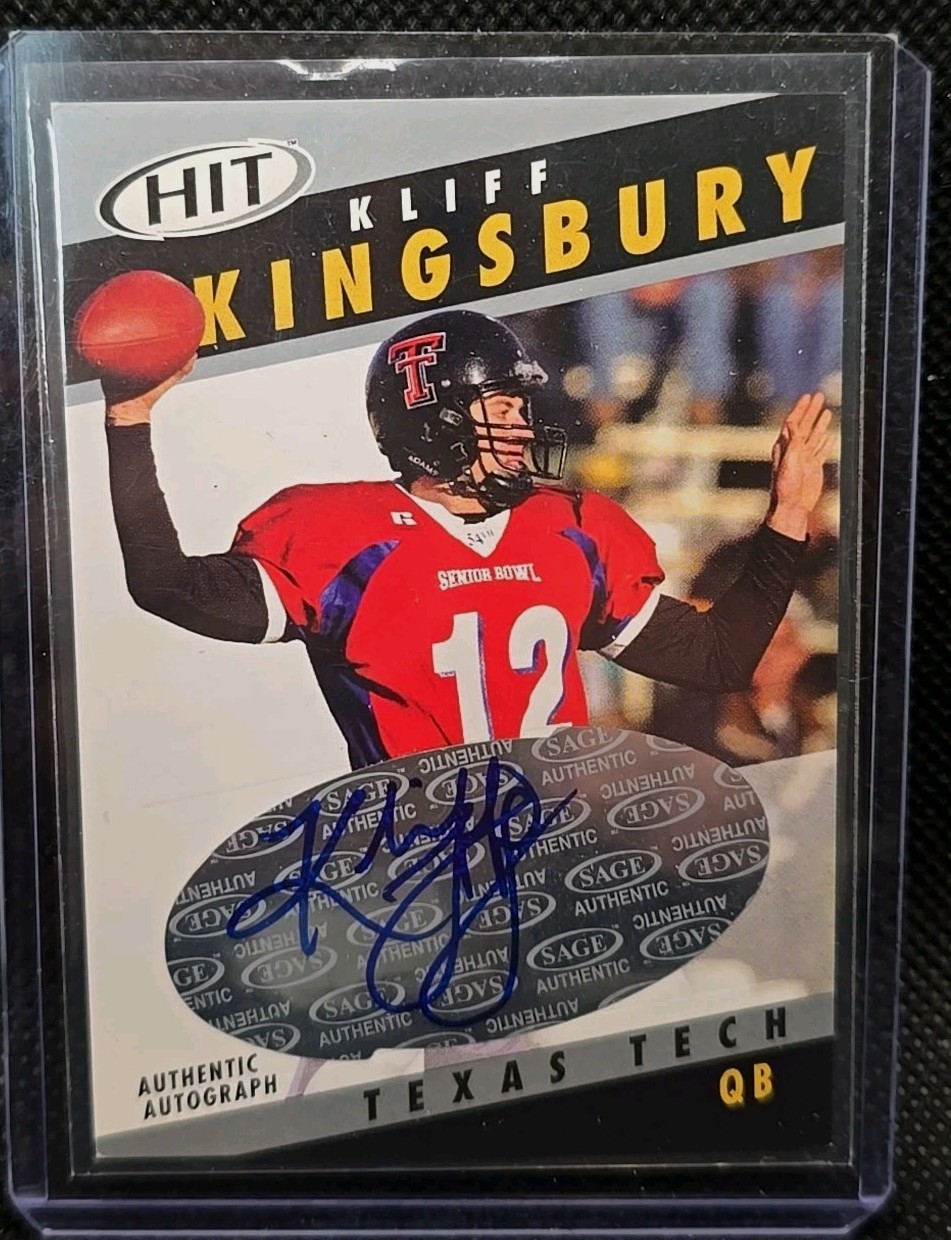 Kliff Kingsbury SA-GE Hit Autographs #A16 Silver