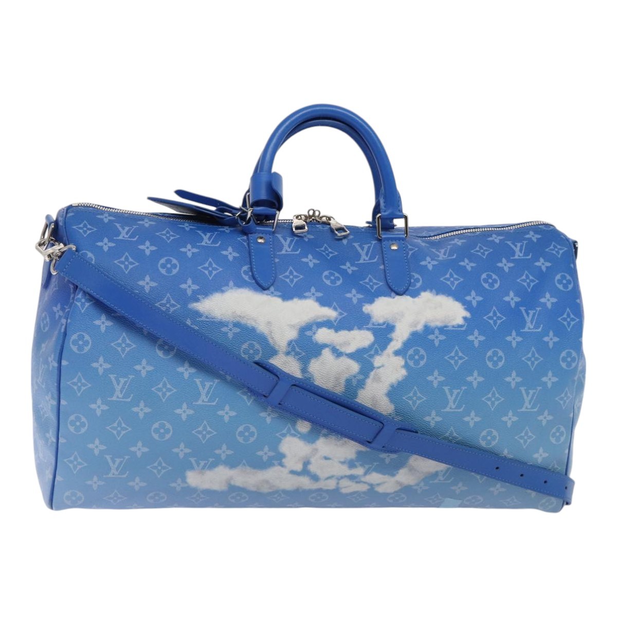 LOUIS VUITTON Monogram Clouds Keepall Bandouliere 50 Bag M45428 LV