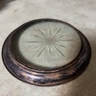 Webster Sterling Silver & Star Cut Glass Wine  Bottle Coaster  c1940's Champagne — photo 3