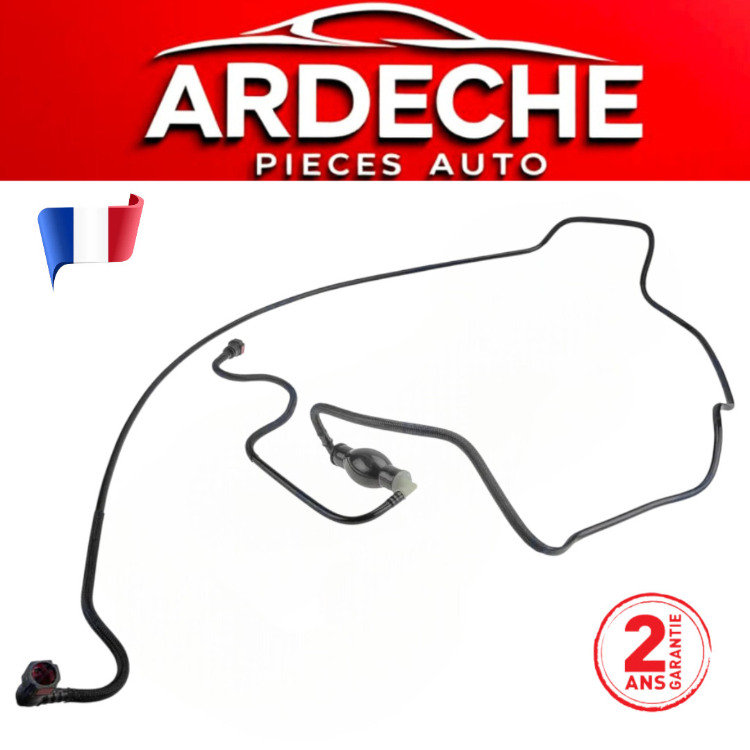 Tuyau carburant avec poire pour Logan 1 1.5 dCi - Durite d'alimentation moteur