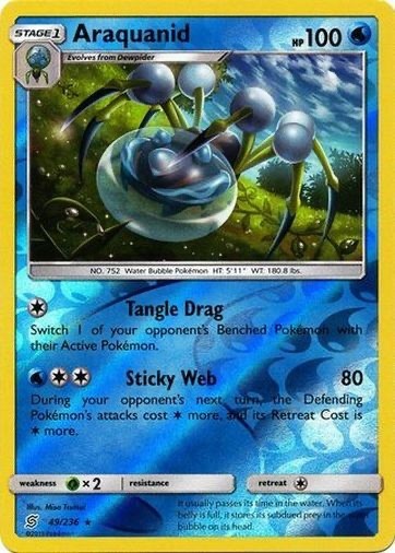 Araquanid - Rare Reverse Holo - 49/236 - Unified Minds - NM/M
